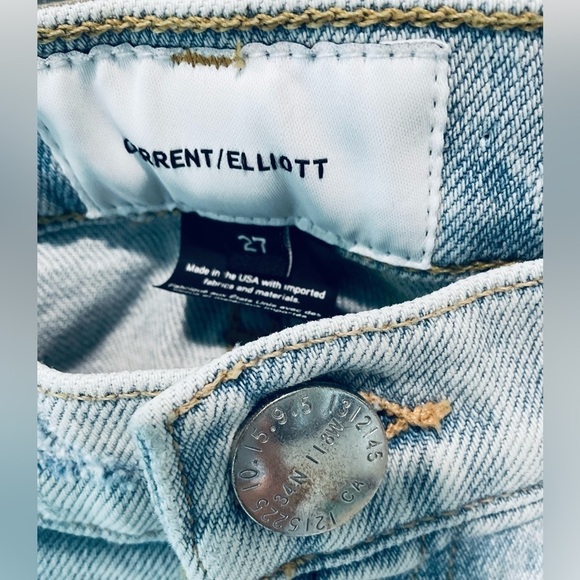 CURRENT ELLIOTT Size 27 HIgh Waist Stiletto Century Destroy Jeans Light Blue EUC - Picture 4 of 7